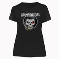 Grumpynators T-shirt - Girly Here We Go Again - Smoking Skull